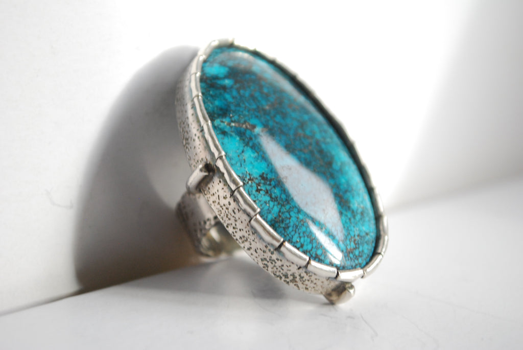 over-sized turquoise ring